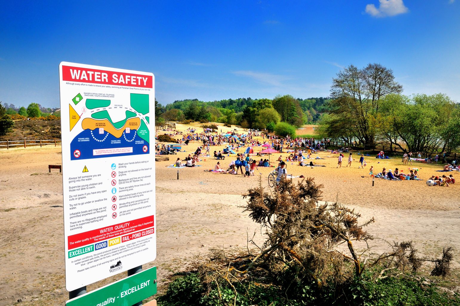 parking charges rise at Frensham Great Pond